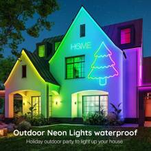 16.4ft/5M Led Màu huỳnh quang Dây thừng , Linh hoạt Led Dây thừng , Nhiều Chế độ , IP68 Ngoài trời RGB Màu huỳnh quang Không thấm nước , Led Màu huỳnh quang Dải Đối với Phòng ngủ Trong nhà ( 16.4Ft ) - Nhiều màu - Xem 8