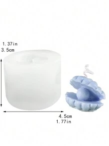 1pc Seashell Pearl Silicone Mold - White - View 3
