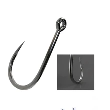 500 Piezas Kit De Anzuelos Pesca Afilados Con Caja - Negro - Ver 3