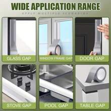 超強粘合布質彩帶,地毯防水彩帶,高粘度銀灰彩帶,diy家裝10/20米重裝彩帶(黑色)