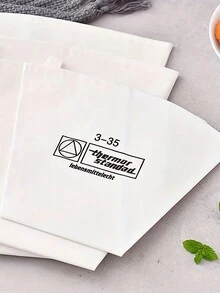 1 件可重複使用的糕點裱花袋蛋糕裝飾工具烘焙餅乾裱花袋廚房配件烘焙用具糕點袋糖衣軟糖蛋糕奶油袋用於裝飾糕點蛋糕烘焙工具- 防水防油可擠壓用於奶油奶油餅乾和沙拉醬蛋糕甜點甜點裱花袋 - 白色 - 查看 2