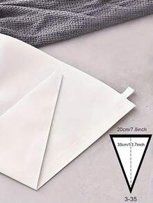 1 件可重複使用的糕點裱花袋蛋糕裝飾工具烘焙餅乾裱花袋廚房配件烘焙用具糕點袋糖衣軟糖蛋糕奶油袋用於裝飾糕點蛋糕烘焙工具- 防水防油可擠壓用於奶油奶油餅乾和沙拉醬蛋糕甜點甜點裱花袋 - 白色 - 查看 5