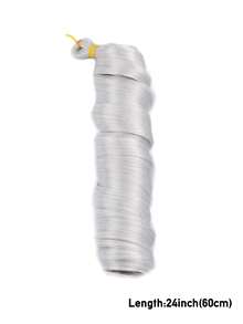 amir hair Xoắn ốc Bím tóc Tóc Sợi tổng hợp Tiếng Pháp Móc sự thêu Bím tóc Nối tóc Đối với phụ nữ Kéo dài Sóng lỏng lẻo Tóc - Xám - Xem 2