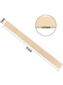 25入組12吋油漆攪拌棒,木製油漆攪拌棒,適用於園藝和圖書館標記 - 米色 - 查看 2