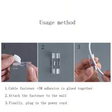 36入組/個充電線收納架,電纜整理器,電纜路由工具,電纜夾分線夾子,數據線收納盒,線圈器,透明色(s*20+l*16)