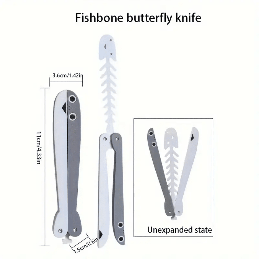 Squishy Pakka Fish & Butterfly Knife Shape Carrot Knife Stress Relief