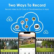 Wistino Fhd 4k 8mp Cctv Wifi Ip攝影機戶外防水ptz三鏡頭雙屏10倍光學變焦運動檢測彩色 - 灰色 - 查看 8