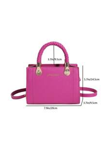 Versatile Ins Girls Handbag New Fashion Small Square Bag 14-16 Years Old Children's Shoulder Bag Texture Retro Crossbody Bag