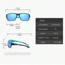1pc Men's Sports Polarized Fashion Glasses - Perfect For Cycling, Driving, Fishing, Golf & More! - Red - View 3