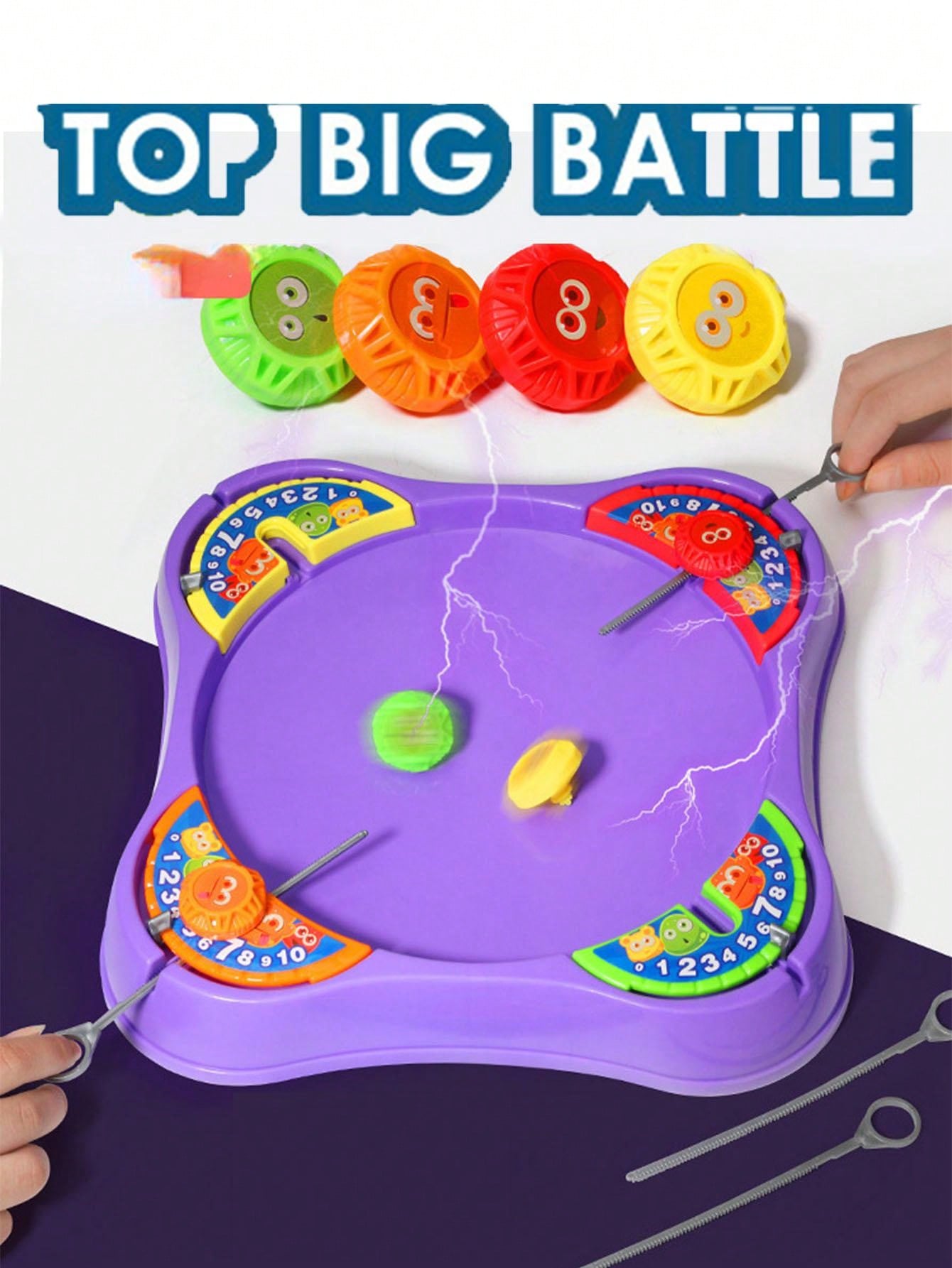 Pull Cord Spinning Top Battle Plate For Multiplayer Table Game Prop, Interactive Toy For Multi
