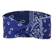 1個彈性運動頭帶,採用編結十字設計,瑜伽頭巾式頭帶,髮飾