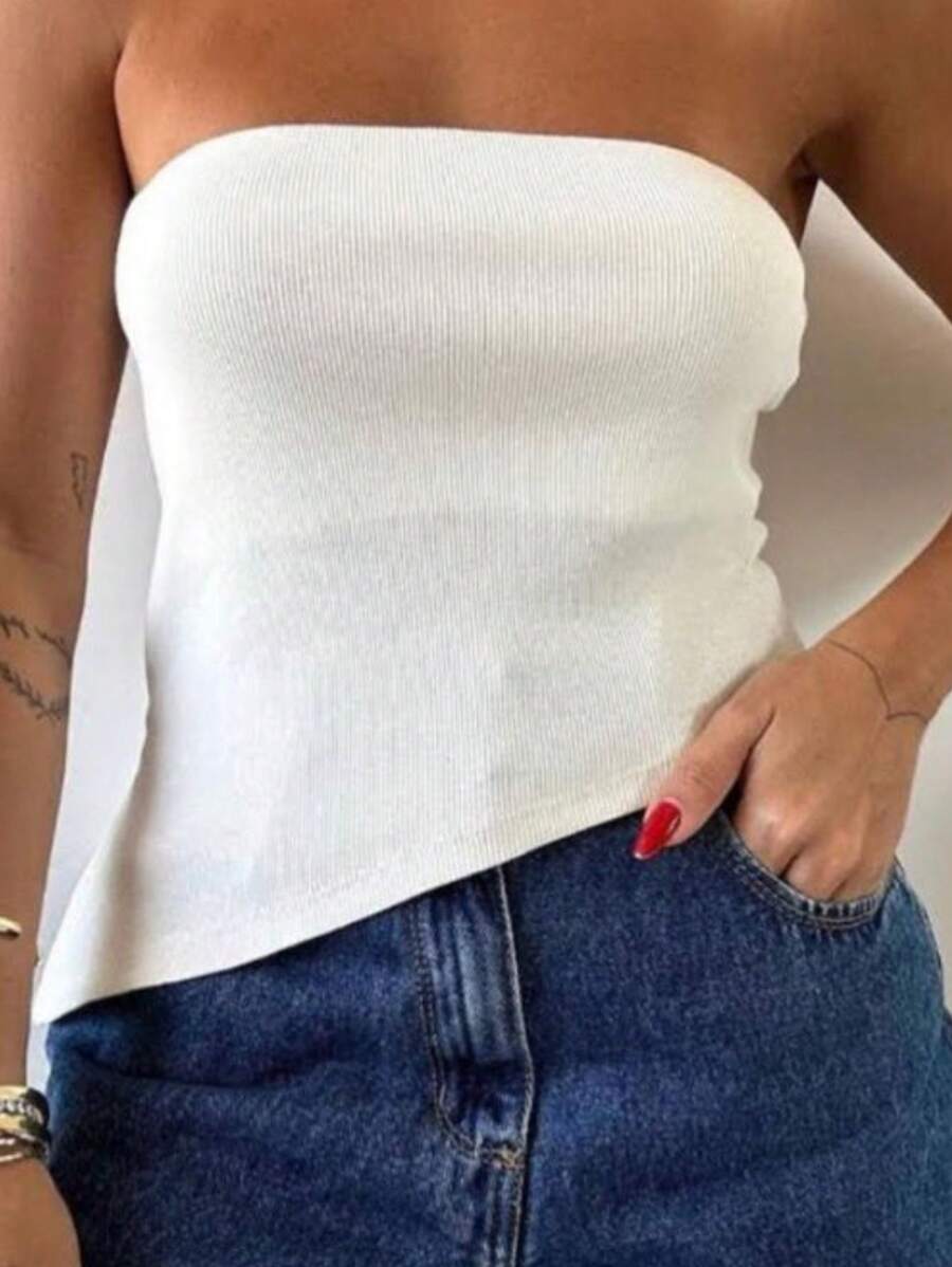 Women Tops - 白色 - 查看 1