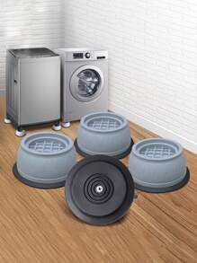 4入組防震腳墊橡膠墊,防滑靜音減震支架通用洗衣機、冰箱、家具腳墊 - 灰色 - 查看 1