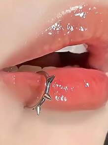 2pcs Punk Style Non-Piercing Lip Rings, Fashionable & Personalized Lip Jewelry