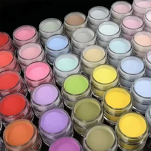 12 Farben Nagelkunstprodukt, 3 In 1 Verlängerung Acrylpulver, Kristallpulver Und Schnitzpulverset Für Nagelkunst, Salon Uv Gel Nagellack (10g)
