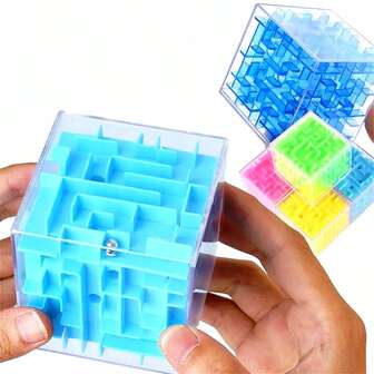 1pc Random Style 3d Puzzle Toy With Maze, Rolling Ball Or Shape