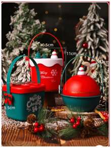 Christmas Gift Basket For Elderly - Green - View 2