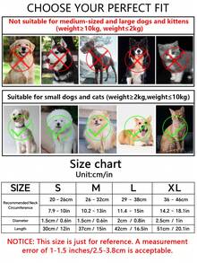 1 chiếc vòng cổ nylon điều chỉnh được cho thú cưng (mèo và chó), phụ kiện thú cưng, thích hợp cho thú cưng nhỏ, kèm dây xích, thích hợp sử dụng ngoài trời (Kích thước sản phẩm nhỏ hơn so với bình thường, nên đặt mua lớn hơn 1-2 cỡ) - Nhiều màu - Xem 3