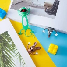 1入組3d卡通動物書籤,新奇有趣、可愛卡通動物形狀、文具、禮品、派對小禮物、學生必備 - 彩色 - 查看 9