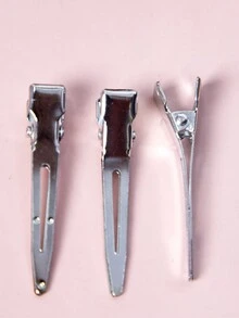 24 cái 2.1inch Màu bạc Hình chữ-U Kẹp tóc Đối với Tóc mái Định vị , Thích hợp Đối với Của phụ nữ Sử dụng hàng ngày - Bạc - Xem 3