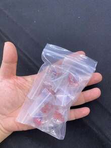 JOYLORD Resin Sharp Edge D&D Dice Set - 7pcs Resin Polyhedral Dice For - Dice Set For D&D RPG Games - Translucent Role Playing Dice Set D20 D10 D8 D6 D4 - Red - View 7