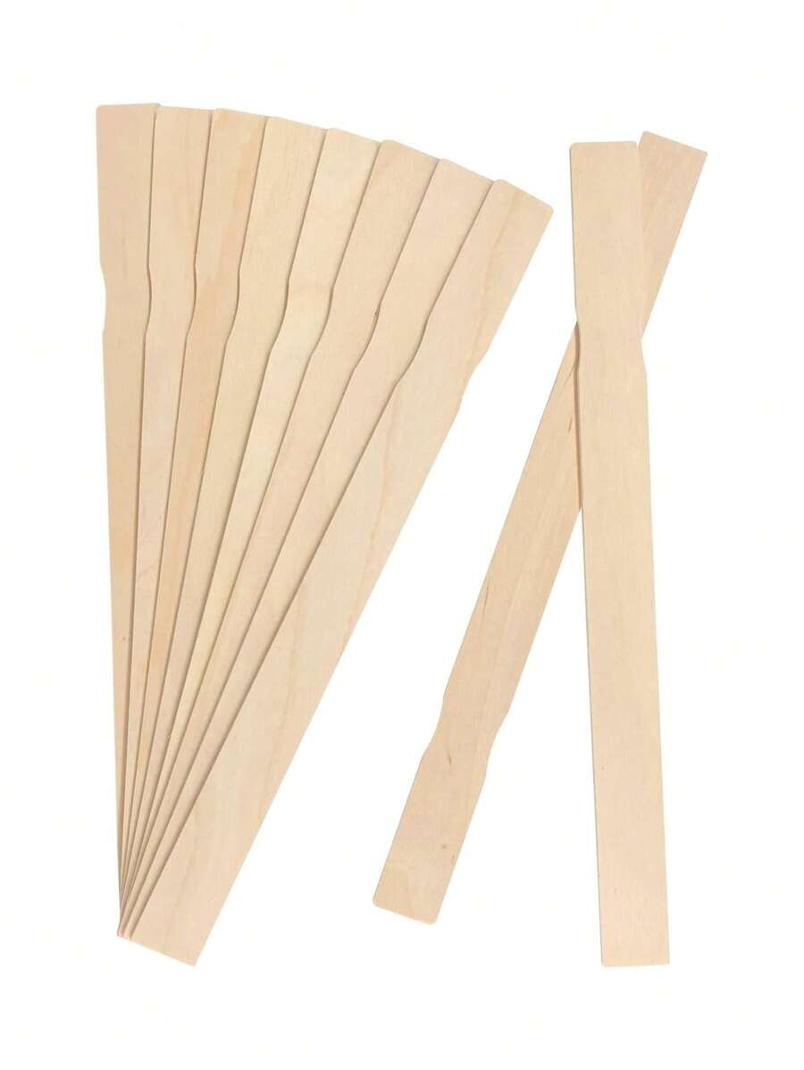 25入組12吋油漆攪拌棒,木製油漆攪拌棒,適用於園藝和圖書館標記 - 米色 - 查看 1