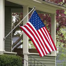 1pc 3x5ft Usa Flag, Outdoor Heavy Duty Nylon Fabric With Embroidered Stars And Metal Grommets - Multicolor - View 6