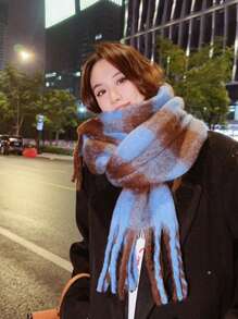 Khăn choàng Cashmere họa tiết caro giả màu pastel, kiểu dáng nhẹ nhàng, màu be, dành cho nữ, mẫu khăn choàng mùa đông thời trang và cao cấp, hoàn hảo cho mọi dịp. Đây là lựa chọn quà tặng tuyệt vời cho bạn thân, người thân, chị em gái, người yêu, vợ, lãnh đạo, đồng nghiệp, thích hợp cho nhiều dịp như tiệc sinh nhật, tiệc chiêu đãi, dã ngoại, đi làm, du lịch và nghỉ dưỡng. - Màu xanh lam - Xem 12