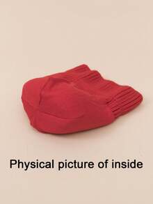 1 Miếng Đỏ  Mũ đan Đối với Trẻ em - Đỏ - Xem 6