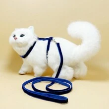 1 Miếng Xanh Vải to sợi Dây xích mèo Với In Vải Patch - Màu xanh lam - Xem 1