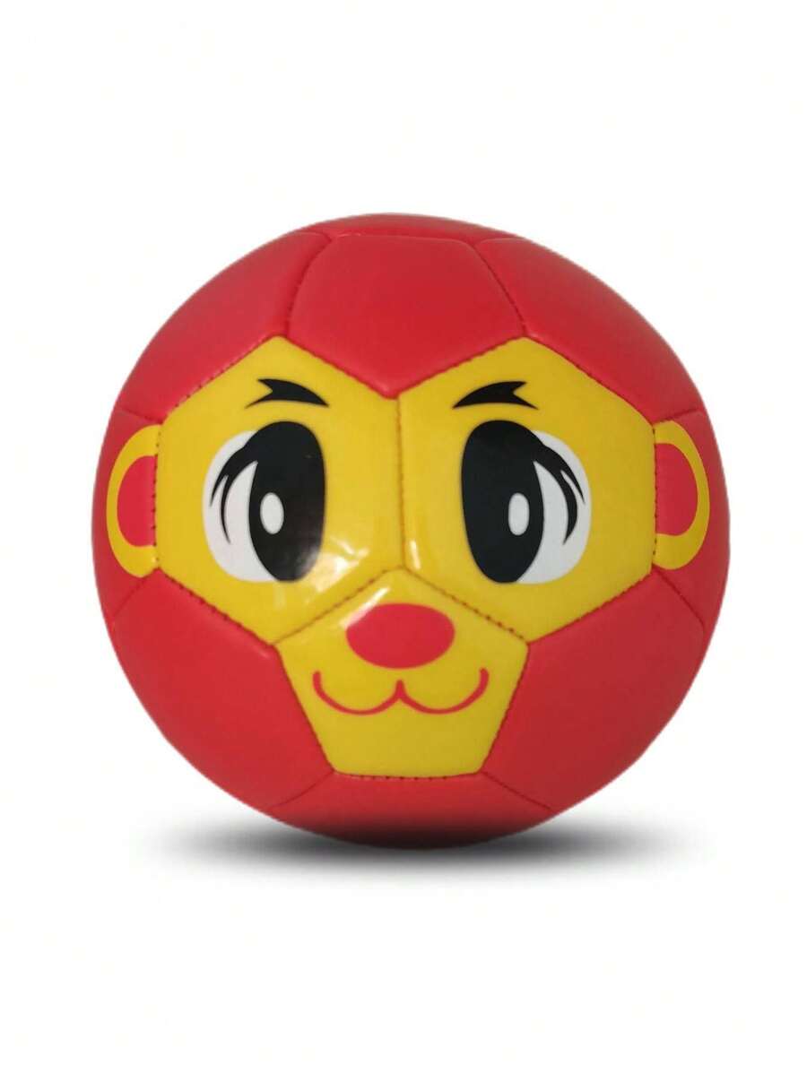 Pelota De Fútbol Tamaño 2 Con Patrón Y Color Aleatorio Con Aguja Y Red De Malla Para Entrenamiento Y Partidos, Diámetro Inflable De 15 Cm - Multicolor - Ver 1