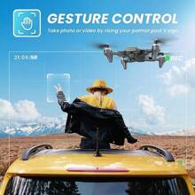 DEERC D10 Drone with Camera 2K HD FPV Live Video 2 Batteries and Carrying Case, RC Quadcopter Helicopter for Kids and Adults, Gravity Control, Altitude Hold, Headless Mode, Waypoints Functions,1 Piece, Black - 藍色 - 查看 4