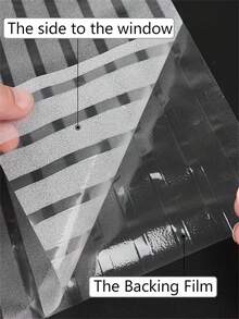 1卷霧面窗戶隱私膜,阻擋陽光霧面玻璃膜,靜電貼附窗戶膜,無粘貼玻璃貼紙,適用於家庭、辦公室、浴室、兒童學習帶條紋圖案 - 彩色 - 查看 5