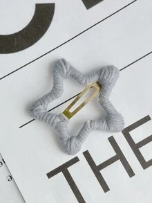 2pcs Women's Multicolor Wrapped Wire & Star Shaped Hair Clip For Daily Wear - Multicolor - View 3