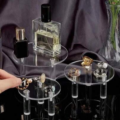 1 件亚克力小圆形和方形珠宝香水展示架 返校季