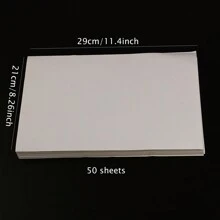 40 Sheets White A4 Self-adhesive Inkjet & Laser Printing Label Sticker For Shipping & Handwritten Message