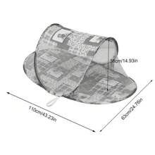 Cuna Colecho Bebé Corral Moises Plegable Portátil Plegable Mosquitero Anti Insectos Zancudos Verano - Rosa - Ver 6