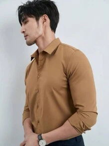 Men Shirts - Khaki - View 2