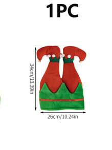 1pc Christmas Themed Creative Elf Hat For Parties - Multicolor - View 2