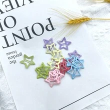 18 件糖果色五尖星髮夾 Y2k 原宿頭飾可愛甜美星形百搭飾品 - 彩色 - 查看 3