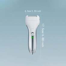 1入組2023新式電動足部磨砂器,數字顯示屏,可除去死皮,美化雙腳,附有濕乾兩用足磨石,可充電式一體化設計