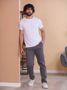 Men Pants - Dark Grey - View 6