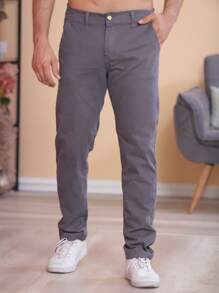 Men Pants - Dark Grey - View 1