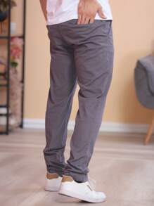 Men Pants - Dark Grey - View 4