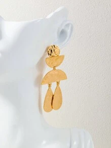 1對金屬誇張幾何吊墜耳環,適用於女性 - 金屬誇張幾何吊墜 - 查看 1