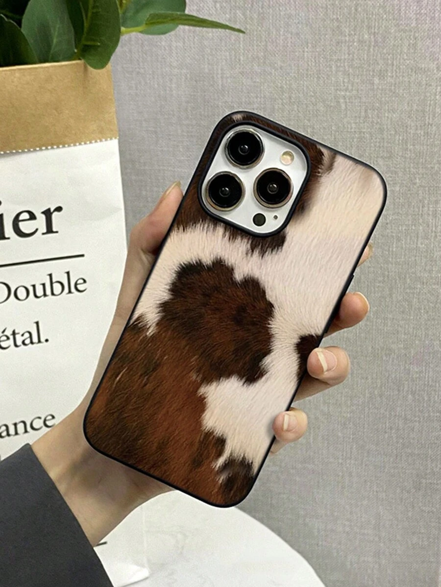 黑白奶牛圖案手機殼，適用於蘋果 iPhone 15 14 13 12 11 Xs Xr X 7 8 Plus Pro Max、小米、三星S23，彩色繪畫保護套 - 彩色 - 查看 1