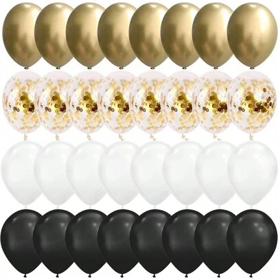 40Pcs/Set 12inch Mix Blue Rose Gold Confetti Latex Balloon For Birthday Anniversary Wedding Balloons Party Decorations