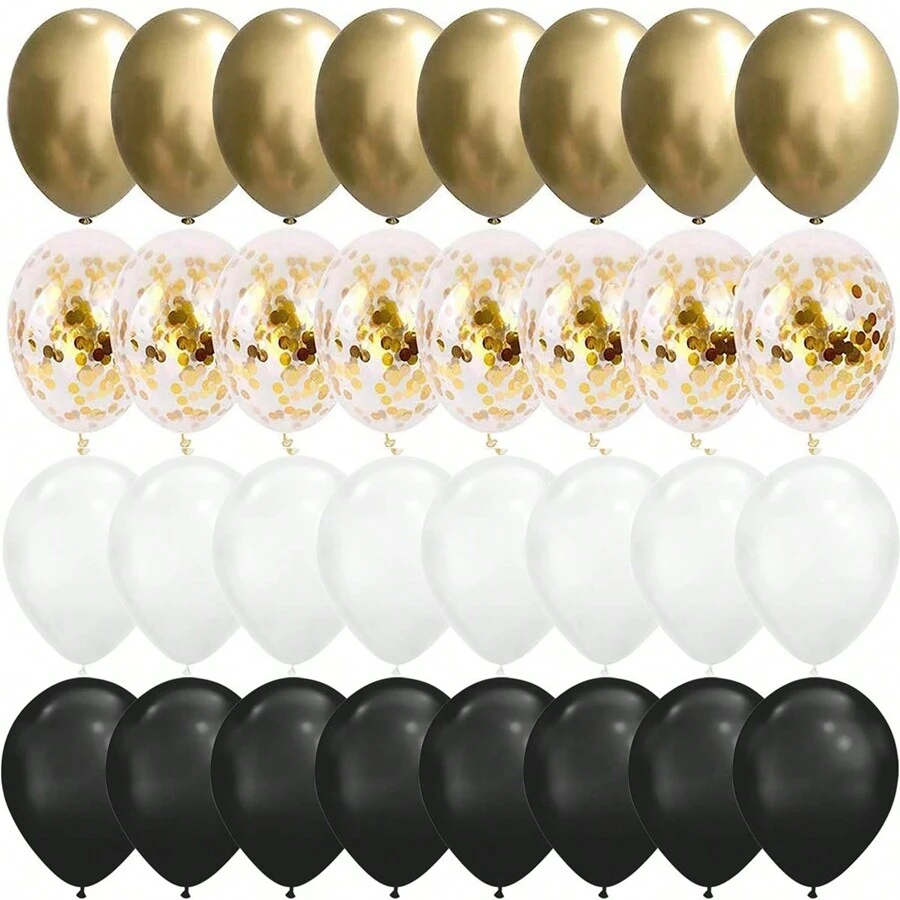 40Pcs/Set 12inch Mix Blue Rose Gold Confetti Latex Balloon For Birthday Anniversary Wedding Balloons Party Decorations
