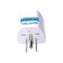 1 件裝電源插頭轉接器轉換器,第三針接地,相容於歐洲、英國、亞洲、澳洲、、日本至美國,適合拉丁美洲旅行,交流插座轉接器(白色) - 白色 - 查看 4