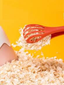 1pc Random Color Plastic Gear Locking Jaw With Hollow Design & Pad For Hamster, Four Seasons Universal - Multicolor - View 1